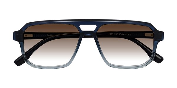 Front of DeMiko in Gradient Blue