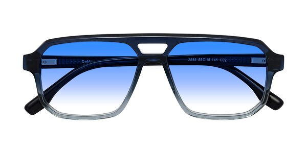 Front of DeMiko in Gradient Blue