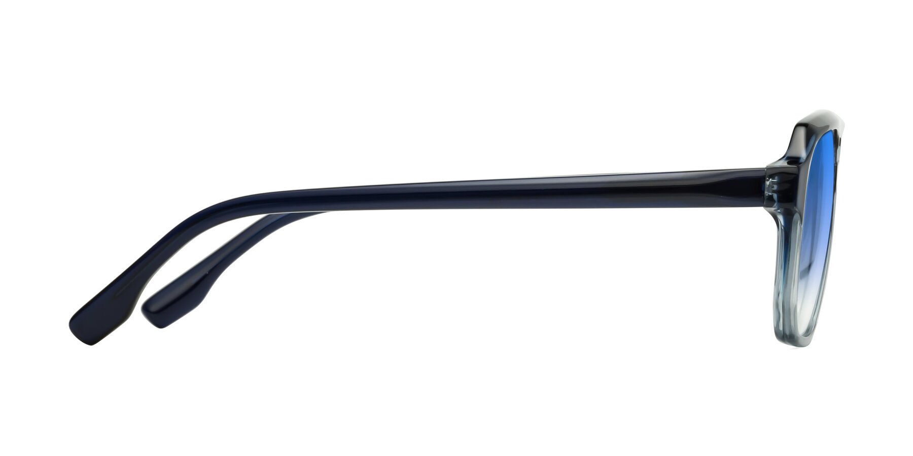Side of DeMiko in Gradient Blue with Blue Gradient Lenses