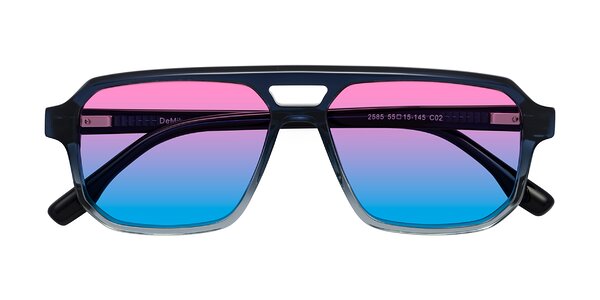 Front of DeMiko in Gradient Blue