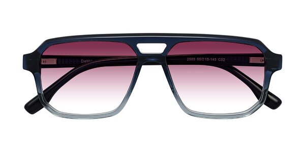 Front of DeMiko in Gradient Blue