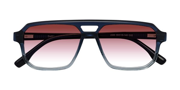 Front of DeMiko in Gradient Blue