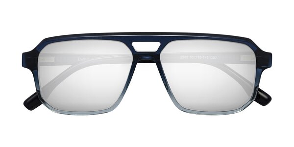 Front of DeMiko in Gradient Blue