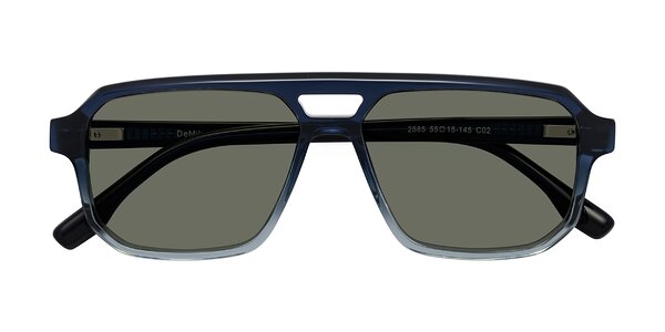 Front of DeMiko in Gradient Blue