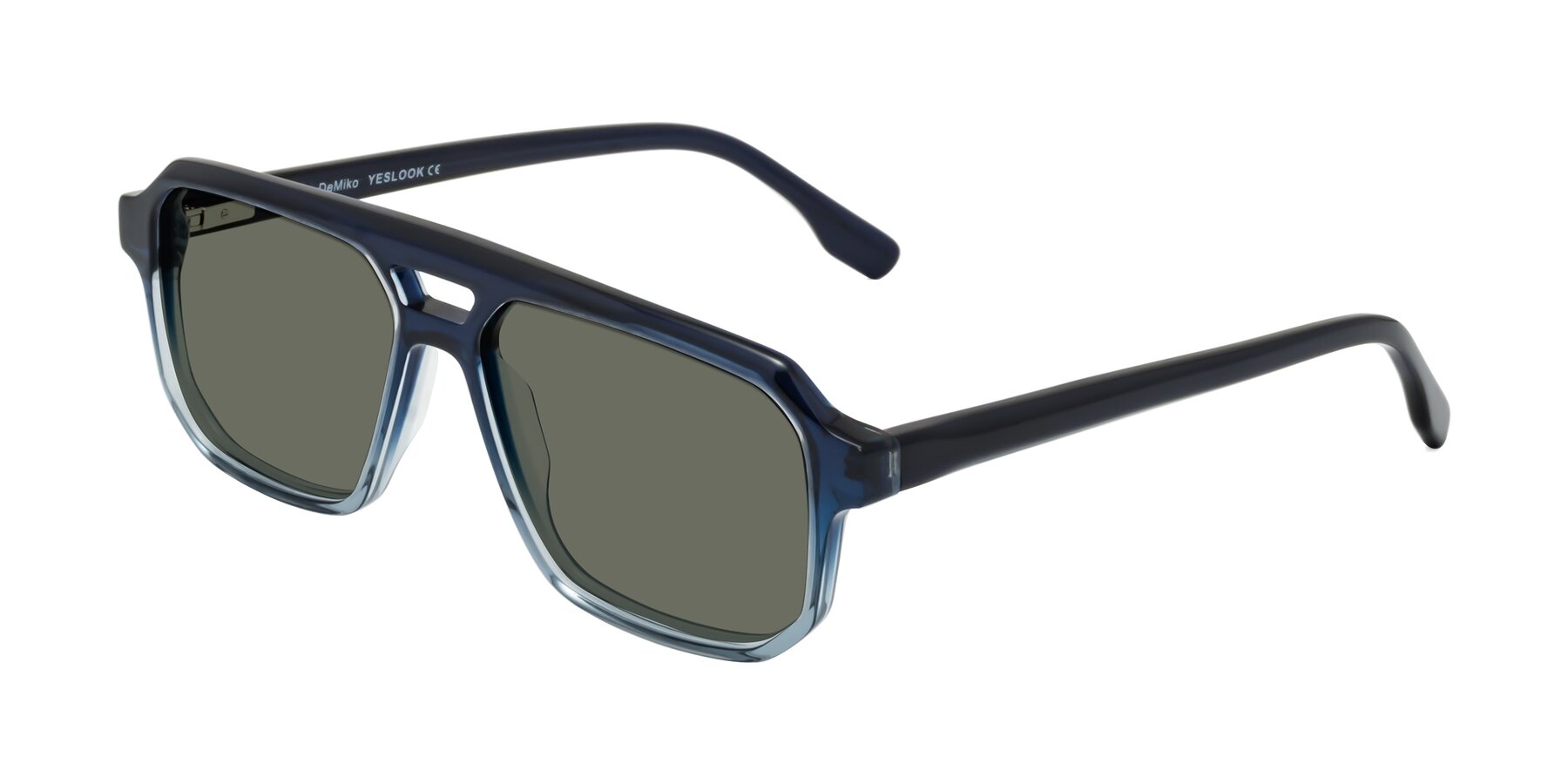 Angle of DeMiko in Gradient Blue with Gray Polarized Lenses