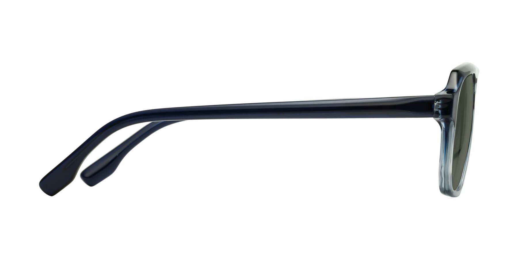 Side of DeMiko in Gradient Blue with Gray Polarized Lenses