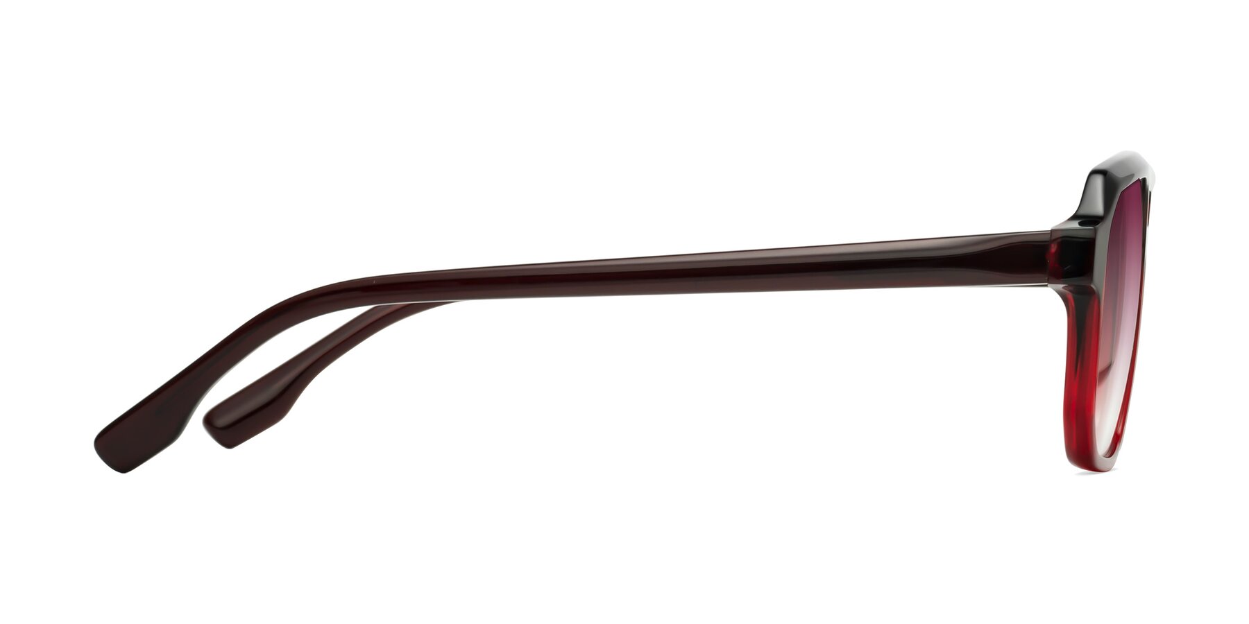 Side of DeMiko in Gradient Wine with Wine Gradient Lenses