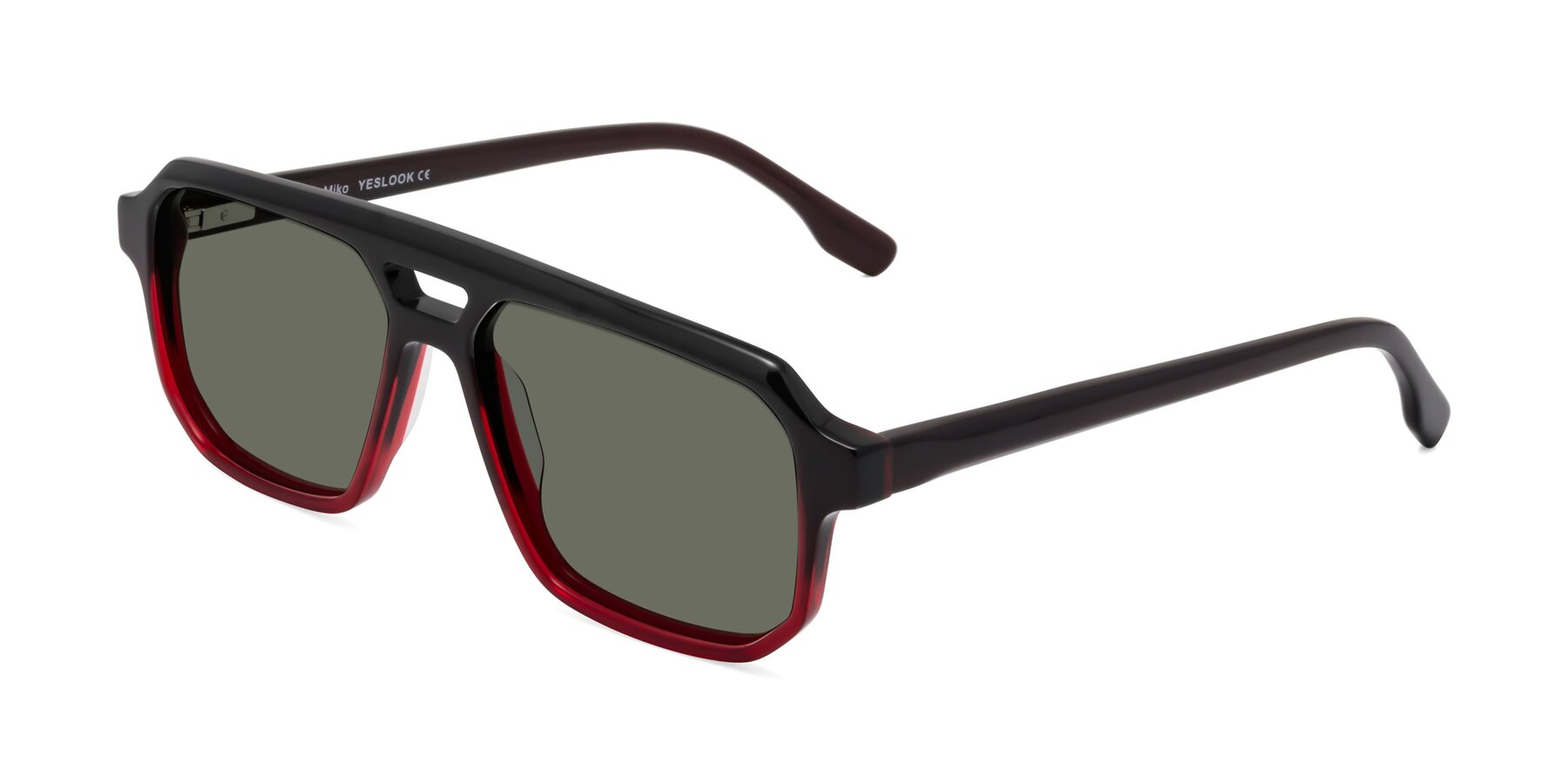 Angle of DeMiko in Gradient Wine with Gray Polarized Lenses