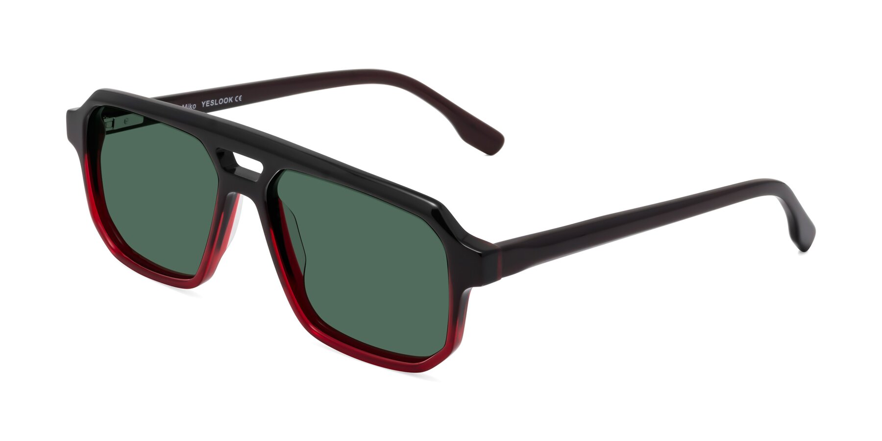Angle of DeMiko in Gradient Wine with Green Polarized Lenses