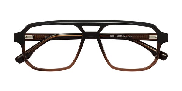 Front of DeMiko in Gradient Brown