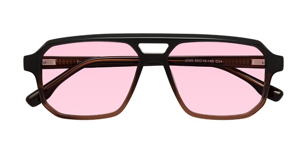 Front of DeMiko in Gradient Brown