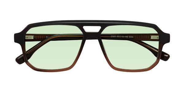 Front of DeMiko in Gradient Brown