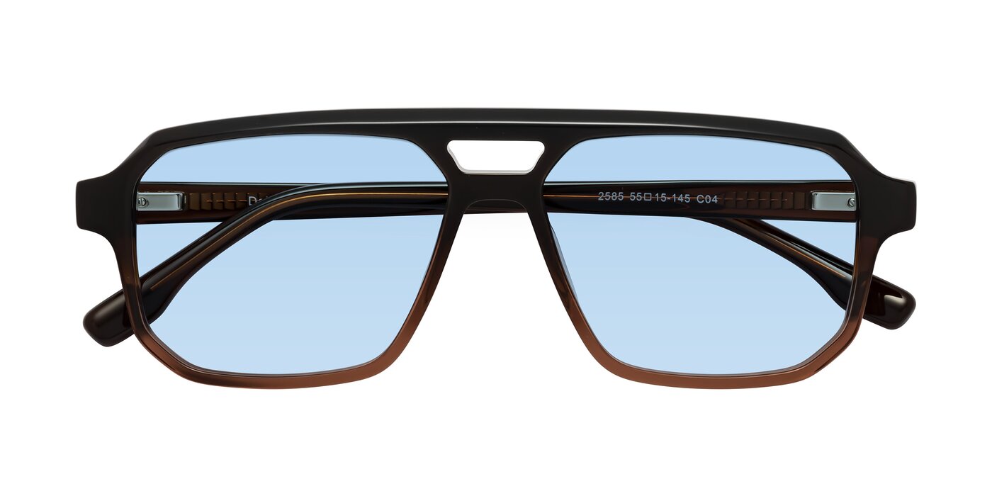 DeMiko - Gradient Brown Tinted Sunglasses