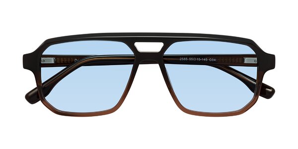 Front of DeMiko in Gradient Brown