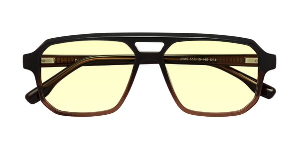 Front of DeMiko in Gradient Brown
