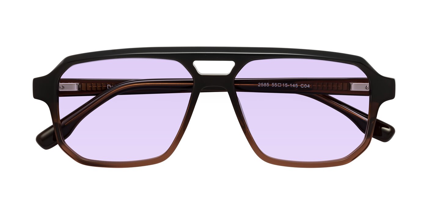 DeMiko - Gradient Brown Tinted Sunglasses