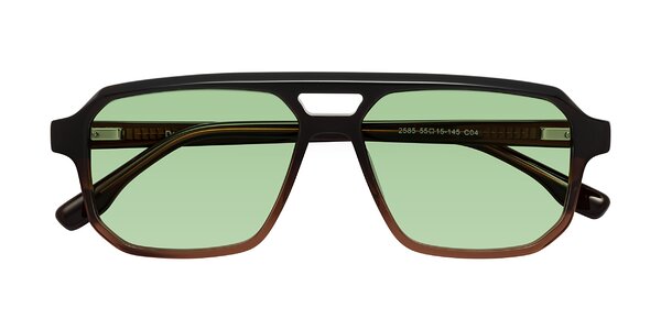 Front of DeMiko in Gradient Brown