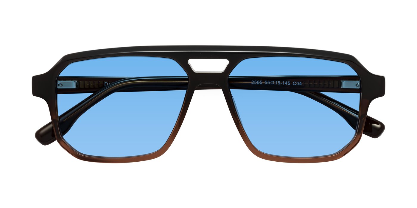DeMiko - Gradient Brown Tinted Sunglasses