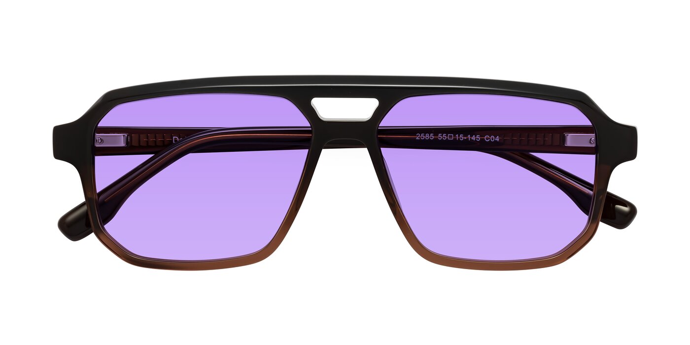 DeMiko - Gradient Brown Tinted Sunglasses