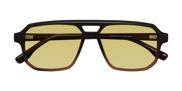 Front of DeMiko in Gradient Brown