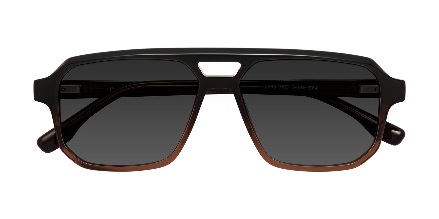 DeMiko - Gradient Brown Tinted Sunglasses