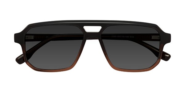 Front of DeMiko in Gradient Brown