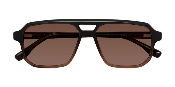 Front of DeMiko in Gradient Brown