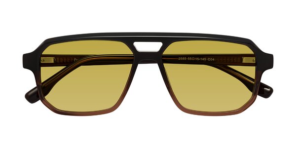 Front of DeMiko in Gradient Brown