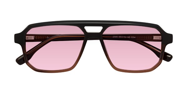 Front of DeMiko in Gradient Brown