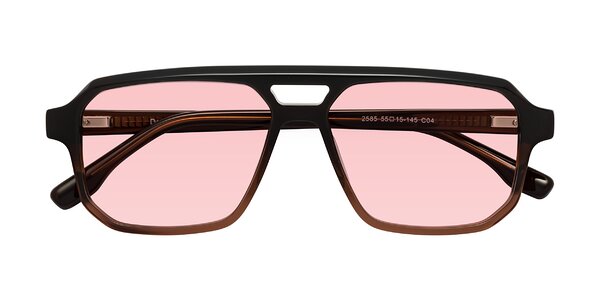 Front of DeMiko in Gradient Brown