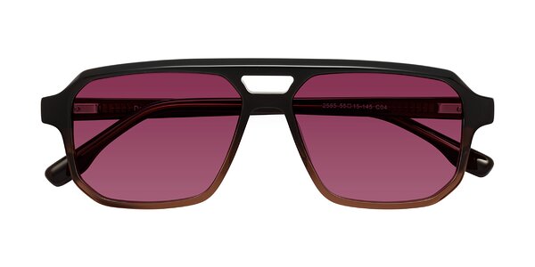 Front of DeMiko in Gradient Brown