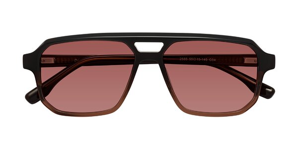 Front of DeMiko in Gradient Brown