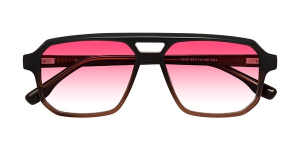 Front of DeMiko in Gradient Brown