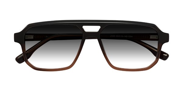 Front of DeMiko in Gradient Brown