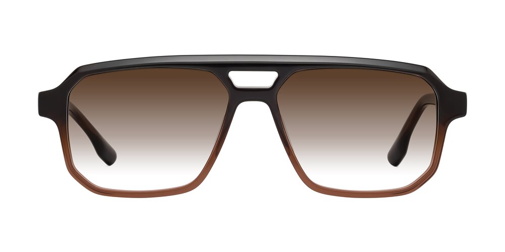 DeMiko - Gradient Brown Gradient Sunglasses