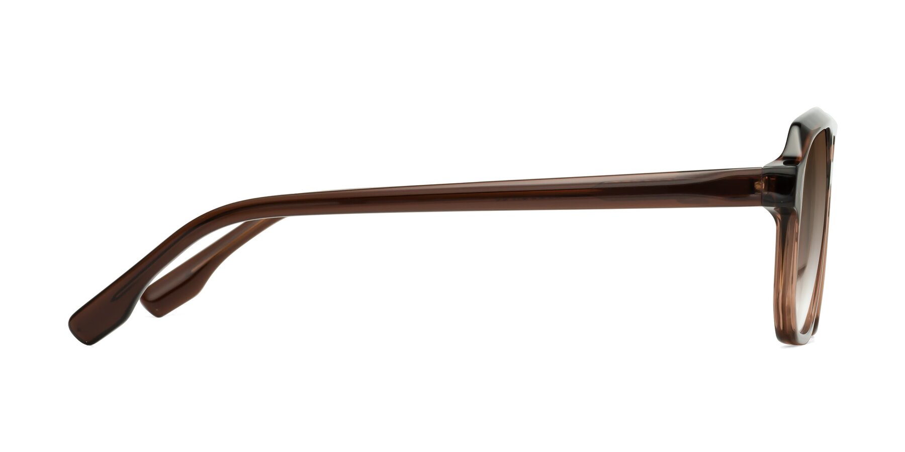 Side of DeMiko in Gradient Brown with Brown Gradient Lenses