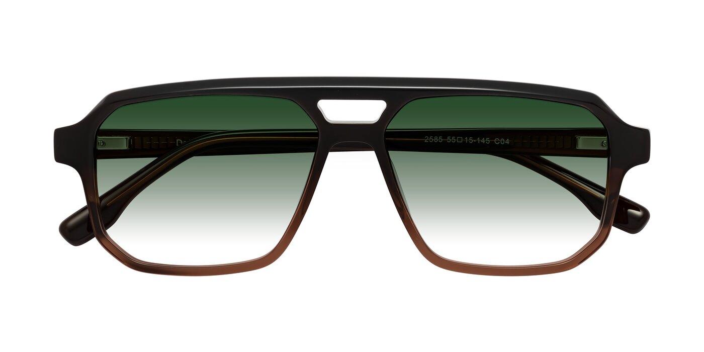 DeMiko - Gradient Brown Gradient Sunglasses