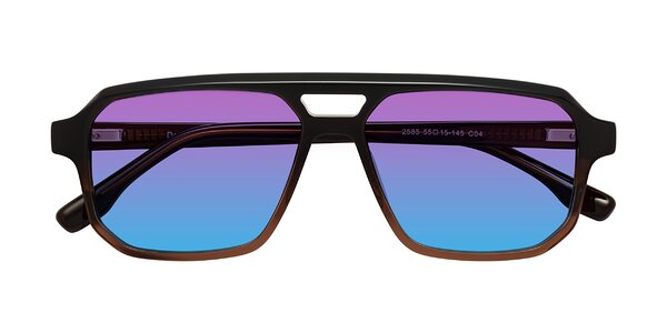 Front of DeMiko in Gradient Brown