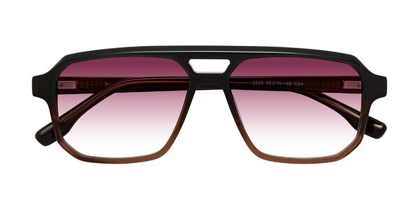 Front of DeMiko in Gradient Brown