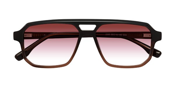 Front of DeMiko in Gradient Brown