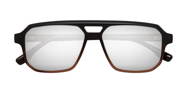 Front of DeMiko in Gradient Brown