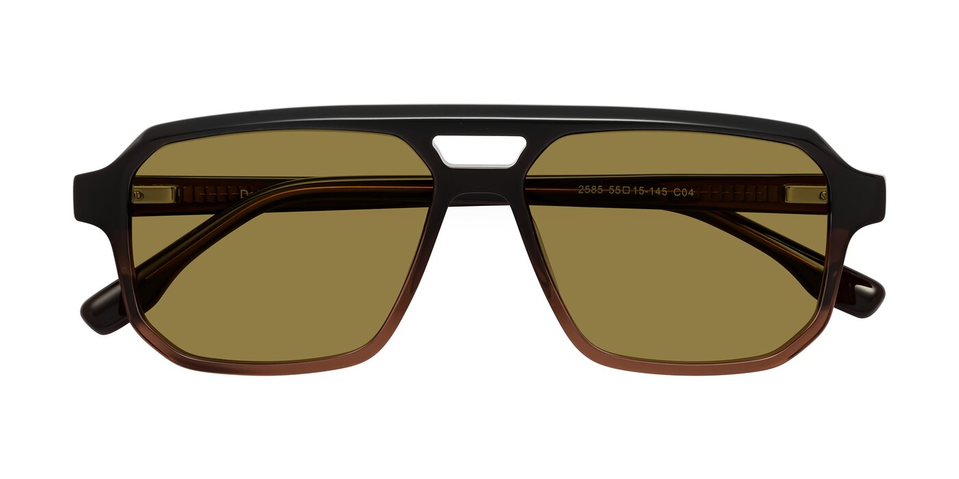 DeMiko - Gradient Brown Polarized Sunglasses