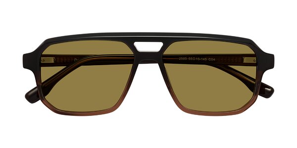 Front of DeMiko in Gradient Brown