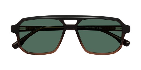 Front of DeMiko in Gradient Brown