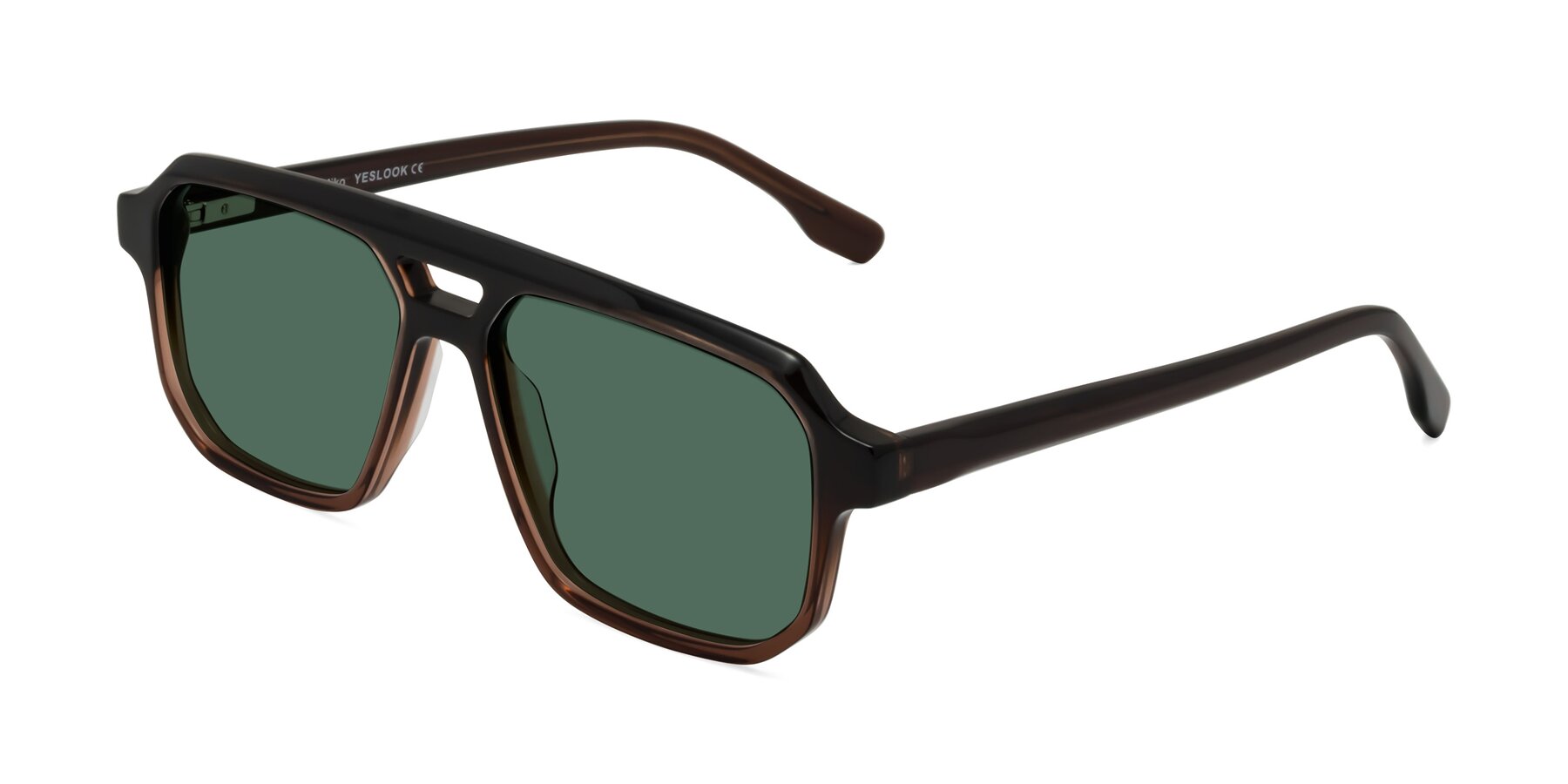 Angle of DeMiko in Gradient Brown with Green Polarized Lenses