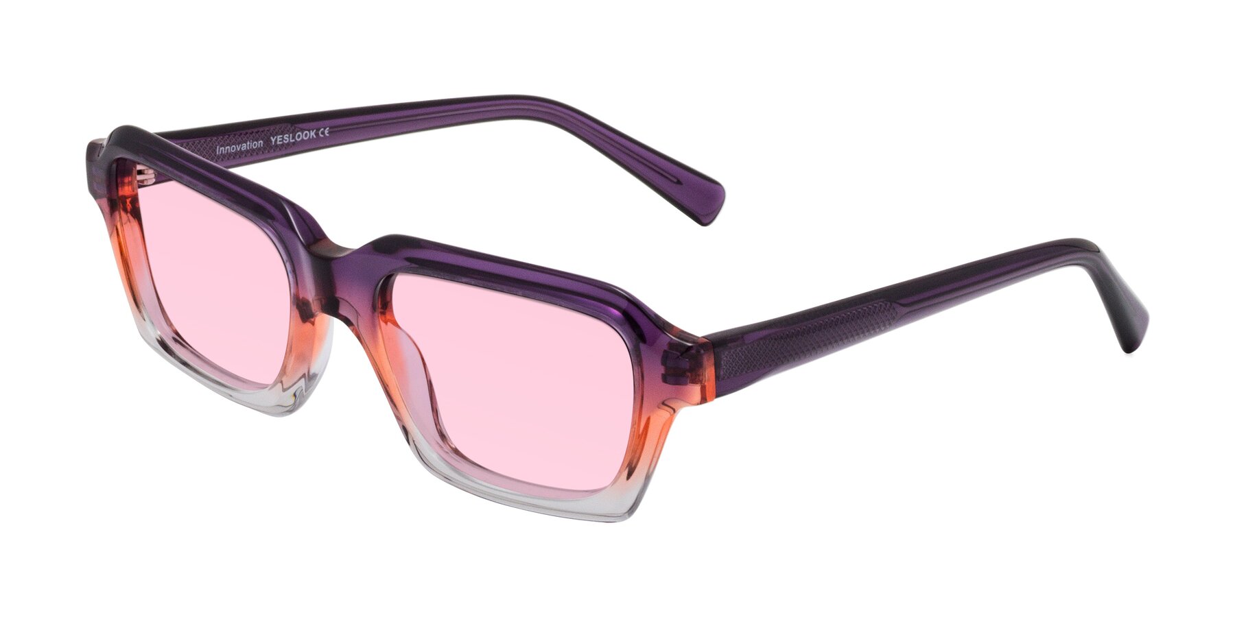 Angle of Innovation in Sunset with Light Pink Tinted Lenses