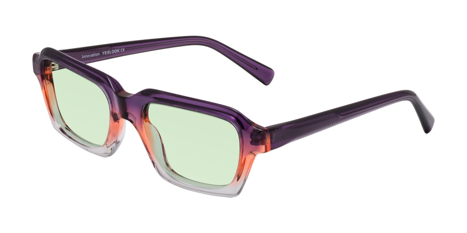 Angle of Innovation in Sunset with Light Green Tinted Lenses