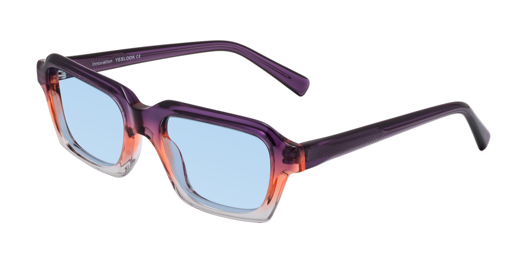 Angle of Innovation in Sunset with Light Blue Tinted Lenses