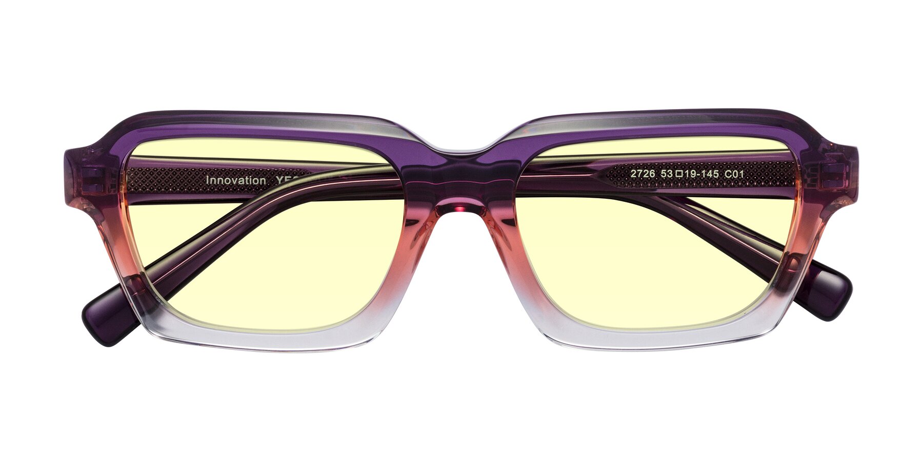 Folded Front of Innovation in Sunset with Light Yellow Tinted Lenses