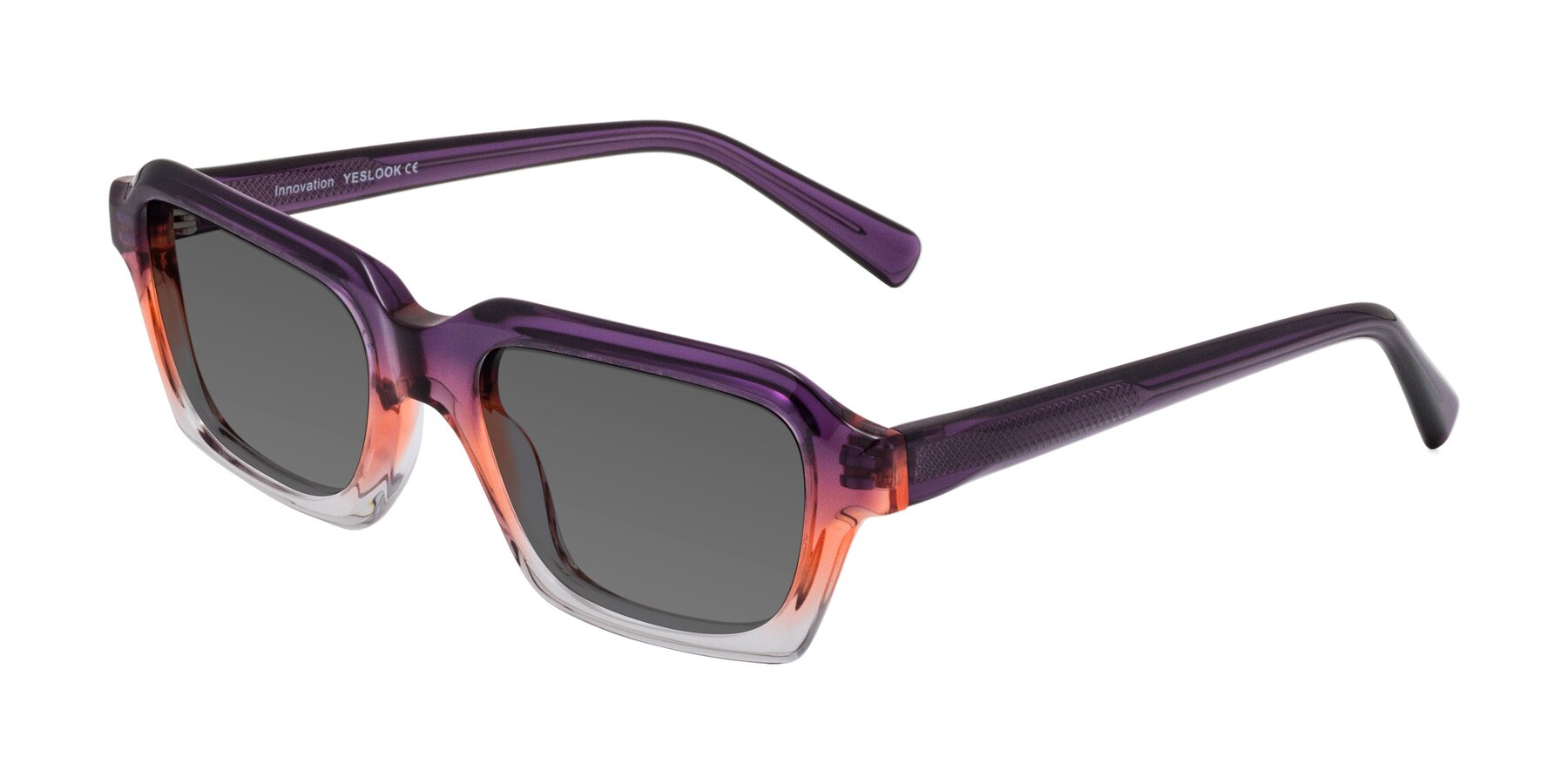 Angle of Innovation in Sunset with Medium Gray Tinted Lenses